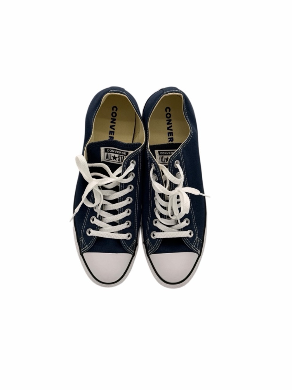 Navy & White - Converse All-Stars Low Top Sneakers - Unisex W 11/M 9 - Picture 6 of 11
